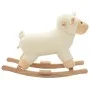 Ovejita balancín de peluche blanco 78x34x58 cm de , Juguetes para mecerse y balancearse - Ref: Foro24-80220, Precio: 95,12 €,...