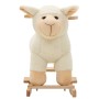 Ovejita balancín de peluche blanco 78x34x58 cm de , Juguetes para mecerse y balancearse - Ref: Foro24-80220, Precio: 100,68 €...