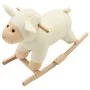 Ovejita balancín de peluche blanco 78x34x58 cm de , Juguetes para mecerse y balancearse - Ref: Foro24-80220, Precio: 95,12 €,...