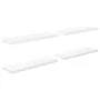 Floating wall shelf 4 pcs glossy white MDF 80x23.5x3.8cm by vidaXL, Shelves and shelves - Ref: Foro24-323753, Price: 72,75 €,...