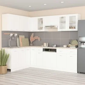 11-teiliges Küchenmöbelset aus weißem Ingenieurholz von , Küchenschränke - Ref: Foro24-3067664, Preis: 762,92 €, Rabatt: %
