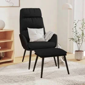 Relax armchair with fabric and black synthetic leather footstool by , Armchairs - Ref: Foro24-3097511, Price: 128,70 €, Disco...