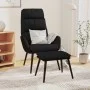Relax armchair with fabric and black synthetic leather footstool by , Armchairs - Ref: Foro24-3097511, Price: 128,70 €, Disco...