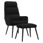 Relax armchair with fabric and black synthetic leather footstool by , Armchairs - Ref: Foro24-3097511, Price: 128,70 €, Disco...
