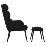 Relax armchair with fabric and black synthetic leather footstool by , Armchairs - Ref: Foro24-3097511, Price: 128,70 €, Disco...