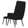 Relax armchair with fabric and black synthetic leather footstool by , Armchairs - Ref: Foro24-3097511, Price: 128,70 €, Disco...
