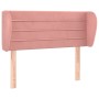 Rosa Samt-Kopfteil 103x23x78/88 cm von , Kopf- und Fußteile - Ref: Foro24-3117331, Preis: 51,13 €, Rabatt: %