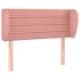 Rosa Samt-Kopfteil 103x23x78/88 cm von , Kopf- und Fußteile - Ref: Foro24-3117331, Preis: 49,71 €, Rabatt: %
