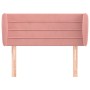 Rosa Samt-Kopfteil 103x23x78/88 cm von , Kopf- und Fußteile - Ref: Foro24-3117331, Preis: 51,13 €, Rabatt: %