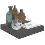 Floating wall shelf 2 pcs glossy gray MDF 23x23.5x3.8 cm by vidaXL, Shelves and shelves - Ref: Foro24-323782, Price: 22,83 €,...