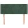 Cabecero de terciopelo verde oscuro 103x16x78/88 cm de , Cabeceros y pies de cama - Ref: Foro24-3118533, Precio: 51,40 €, Des...
