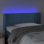 Kopfteil mit LED-Beleuchtung aus dunkelblauem Samt 103x16x78/88 cm von , Kopf- und Fußteile - Ref: Foro24-3123142, Preis: 56,...