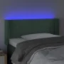 Kopfteil mit LED-Beleuchtung aus dunkelgrünem Samt 93x16x78/88 cm von , Kopf- und Fußteile - Ref: Foro24-3123135, Preis: 50,6...