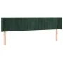Dark green velvet headboard with LED lights 183x16x78/88 cm by , Headboards and footboards - Ref: Foro24-3123537, Price: 85,5...