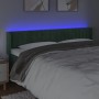 Kopfteil mit LED-Beleuchtung aus dunkelgrünem Samt 183x16x78/88 cm von , Kopf- und Fußteile - Ref: Foro24-3123537, Preis: 89,...