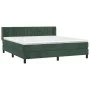 Box spring bed with dark green velvet mattress 180x200 cm by , Beds and slatted bases - Ref: Foro24-3131096, Price: 556,26 €,...