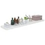 Floating wall shelf 4 pcs glossy white MDF 120x23.5x3.8 cm by vidaXL, Shelves and shelves - Ref: Foro24-323759, Price: 85,81 ...