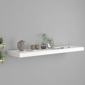 White MDF floating wall shelf 90x23.5x3.8 cm by vidaXL, Shelves and shelves - Ref: Foro24-323817, Price: 29,04 €, Discount: %