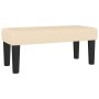 Cama box spring con colchón tela color crema 80x200 cm de , Camas y somieres - Ref: Foro24-3136394, Precio: 368,42 €, Descuen...