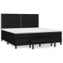 Box spring bed with black fabric mattress 200x200 cm by , Beds and slatted bases - Ref: Foro24-3136543, Price: 722,08 €, Disc...