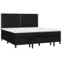 Box spring bed with black fabric mattress 200x200 cm by , Beds and slatted bases - Ref: Foro24-3136543, Price: 722,08 €, Disc...