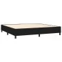 Box spring bed with black fabric mattress 200x200 cm by , Beds and slatted bases - Ref: Foro24-3136543, Price: 722,08 €, Disc...