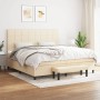 Boxspringbett mit cremefarbenem Stoffmatratze 200x200 cm. von , Betten und Lattenroste - Ref: Foro24-3136626, Preis: 678,01 €...