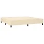Box spring bed with cream-colored fabric mattress 200x200 cm by , Beds and slatted bases - Ref: Foro24-3136626, Price: 691,82...