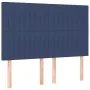 Box spring bed with blue fabric mattress 140x200 cm by , Beds and slatted bases - Ref: Foro24-3136763, Price: 531,84 €, Disco...