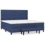 Box spring bed with blue fabric mattress 200x200 cm by , Beds and slatted bases - Ref: Foro24-3136867, Price: 817,73 €, Disco...