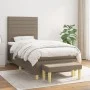 Cama box spring con colchón tela gris taupe 90x190 cm de , Camas y somieres - Ref: Foro24-3137201, Precio: 384,80 €, Descuent...