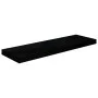 Floating wall shelf 2 pcs Glossy black MDF 80x23.5x3.8 cm by vidaXL, Shelves and shelves - Ref: Foro24-323773, Price: 42,85 €...