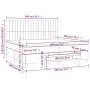 Box spring bed with cream-colored fabric mattress 200x200 cm by , Beds and slatted bases - Ref: Foro24-3137346, Price: 751,63...