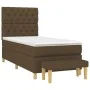 Box spring bed with dark brown fabric mattress 80x200 cm by , Beds and slatted bases - Ref: Foro24-3137352, Price: 381,80 €, ...