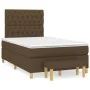 Box spring bed with dark brown fabric mattress 120x200 cm by , Beds and slatted bases - Ref: Foro24-3137384, Price: 450,83 €,...