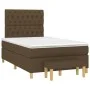 Box spring bed with dark brown fabric mattress 120x200 cm by , Beds and slatted bases - Ref: Foro24-3137384, Price: 450,83 €,...