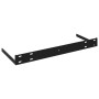 Estante flotante de pared 2 uds MDF negro brillo 80x23,5x3,8 cm