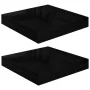 Schwebendes Wandregal, 2 Stück, glänzendes schwarzes MDF, 23 x 23,5 x 3,8 cm von vidaXL, Regale und Regale - Ref: Foro24-3237...