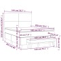 Cama box spring con colchón cuero sintético negro 140x200cm de , Camas y somieres - Ref: Foro24-3137545, Precio: 543,57 €, De...