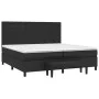 Box spring bed with black synthetic leather mattress 200x200 cm by , Beds and slatted bases - Ref: Foro24-3137683, Price: 737...