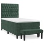 Boxspringbett mit dunkelgrünem Samtmatratze 90x190 cm. von , Betten und Lattenroste - Ref: Foro24-3137998, Preis: 368,94 €, R...