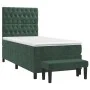 Box spring bed with dark green velvet mattress 90x190 cm by , Beds and slatted bases - Ref: Foro24-3137998, Price: 363,71 €, ...