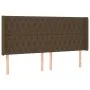 Box spring bed with LED lights, dark brown fabric mattress, 200x200 cm. by , Beds and slatted bases - Ref: Foro24-3138584, Pr...