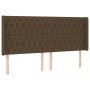 Cama box spring colchón luces LED tela marrón oscuro 200x200 cm de , Camas y somieres - Ref: Foro24-3138584, Precio: 728,55 €...