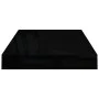 Floating wall shelf 2 pcs glossy black MDF 40x23x3.8 cm by vidaXL, Shelves and shelves - Ref: Foro24-323764, Price: 27,78 €, ...