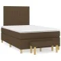 Box spring bed with dark brown fabric mattress 120x200 cm by , Beds and slatted bases - Ref: Foro24-3137304, Price: 420,25 €,...