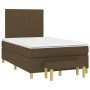 Box spring bed with dark brown fabric mattress 120x200 cm by , Beds and slatted bases - Ref: Foro24-3137304, Price: 420,25 €,...