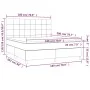 Box spring bed with cream-colored fabric mattress 180x200 cm by , Beds and slatted bases - Ref: Foro24-3142358, Price: 631,68...