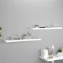 Schwebende Wandregale 2 Stück MDF weiß 120x23,5x3,8 cm von vidaXL, Regale und Regale - Ref: Foro24-323821, Preis: 53,75 €, Ra...