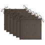 Gartenstühle 6 Stück Teakholz mit grauen Taupe-Kissen von , Gartenstühle - Ref: Foro24-3062549, Preis: 463,91 €, Rabatt: %